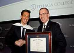 He is a recipient of an honorary Doctor of Letters degree from Ithaca College and also an honorary Doctor of Media degree from Northeastern University